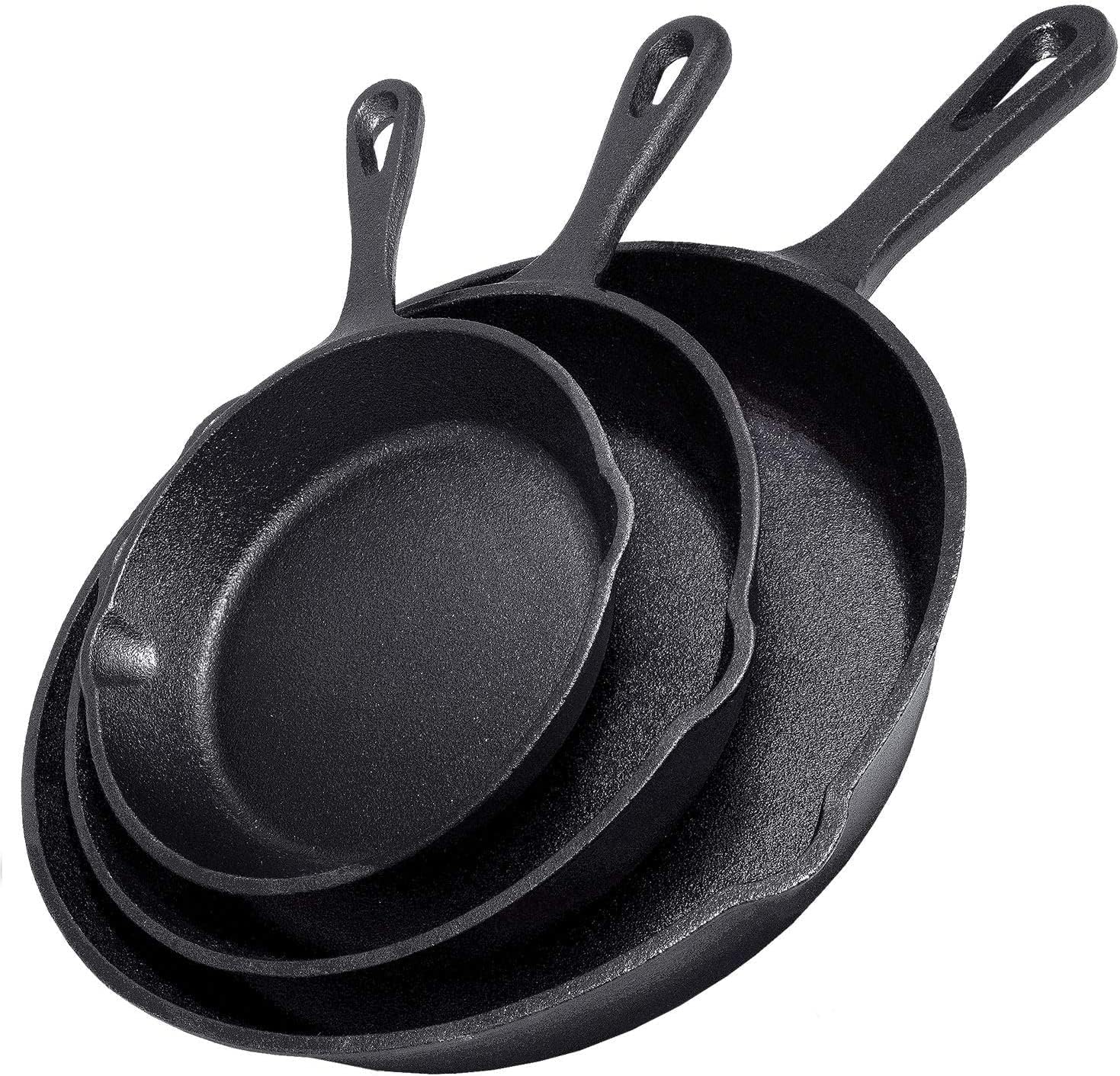 Mini Pancake Griddle - Padella in Ghisa Antiaderente 14/16/20cm per