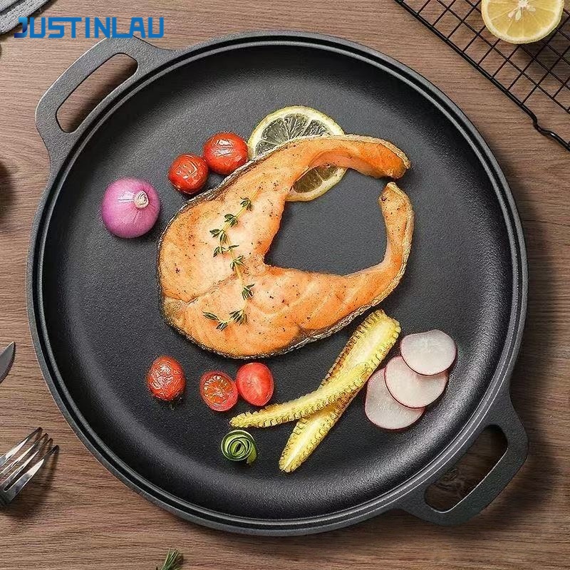 JUSTINLAU Padella in Ghisa a D - Mini Pancake Griddle recensione e prezzo